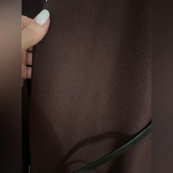 Zara Elegant Brown Knitted Women's Jacket - Picture 9 of 10